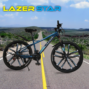 Lazer Star 26 Inch Blue Bicycle For Boys Racing Edition Cycle With 10 Gears